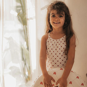 Купальник с рюшами Mrs. Ertha "Eloise Lovely Roots", танец сердец